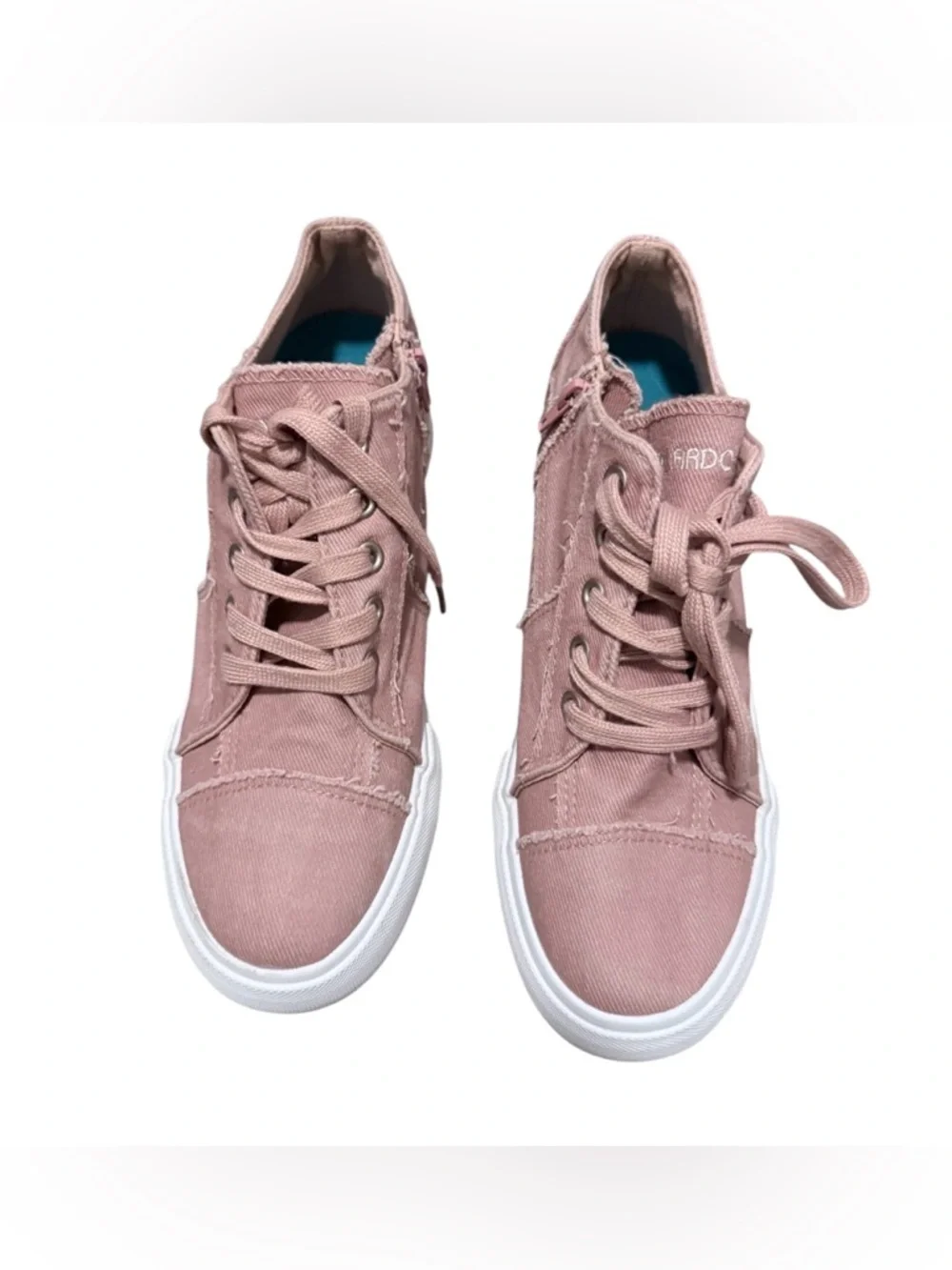 NWOT Jenn Ardor women’s 9 lace up hidden wedges high top pink fashion sneakers